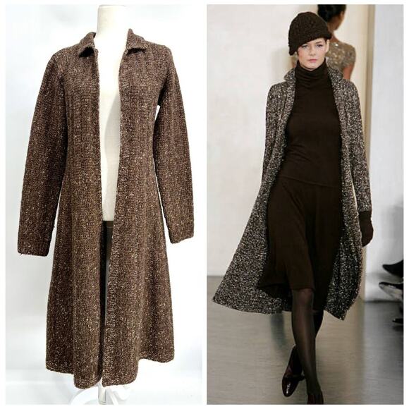 Ralph Lauren Collection Purple Label Long Cardigan Cashmere Sweater Coat Runway - Picture 1 of 13
